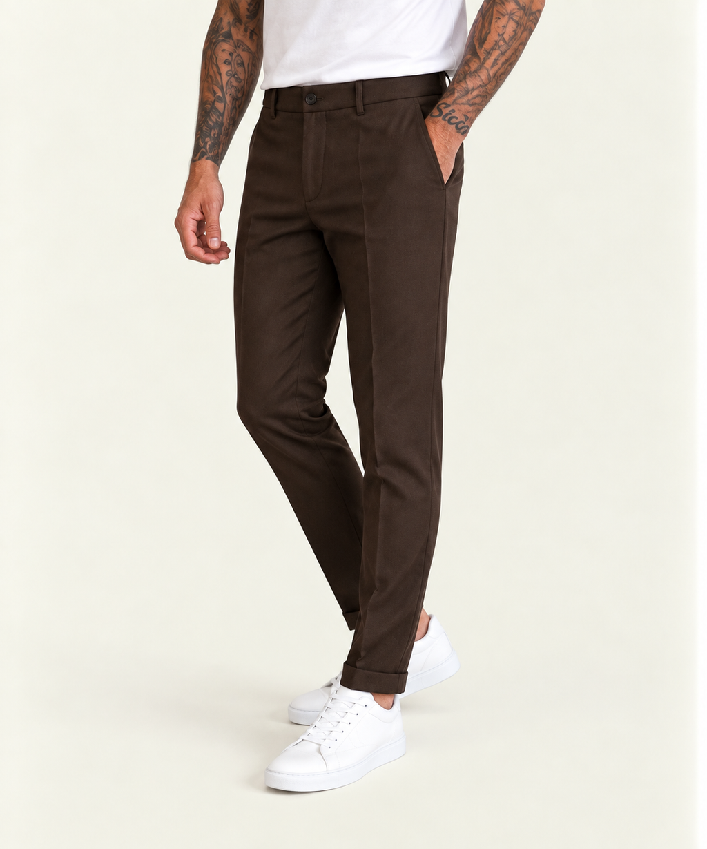Pantalone Sartoriale Slim Fit – Chocolate