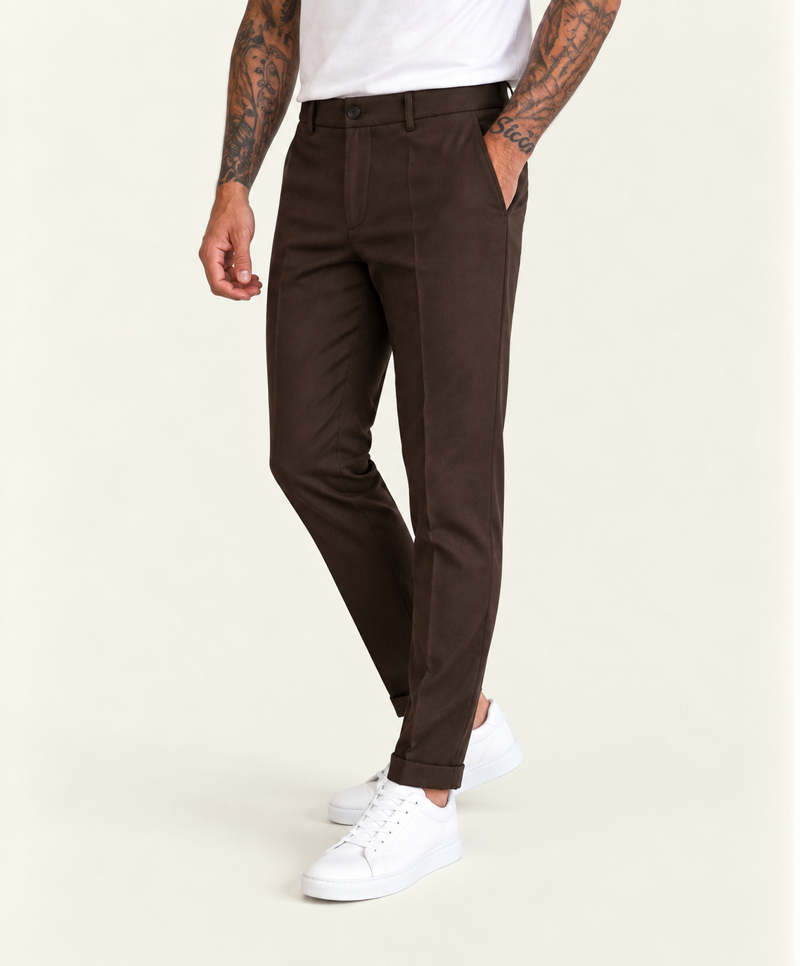 Pantalone Sartoriale Slim Fit – Chocolate