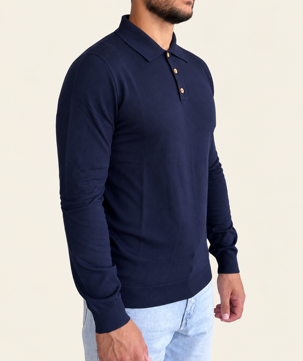 Maglia polo beige
