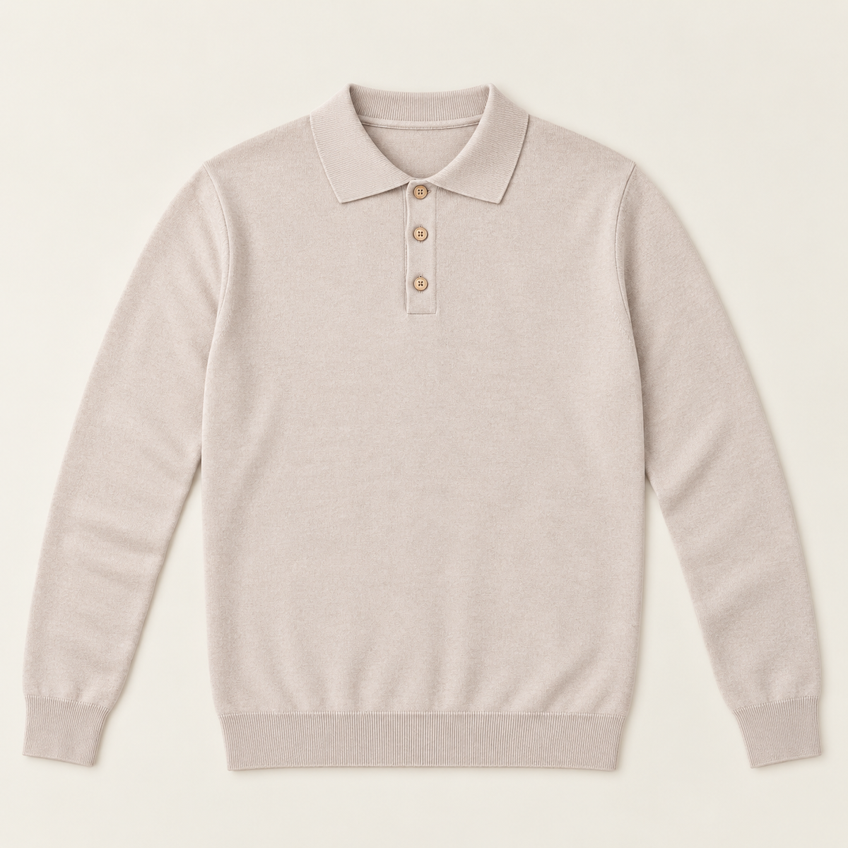 Maglia polo beige
